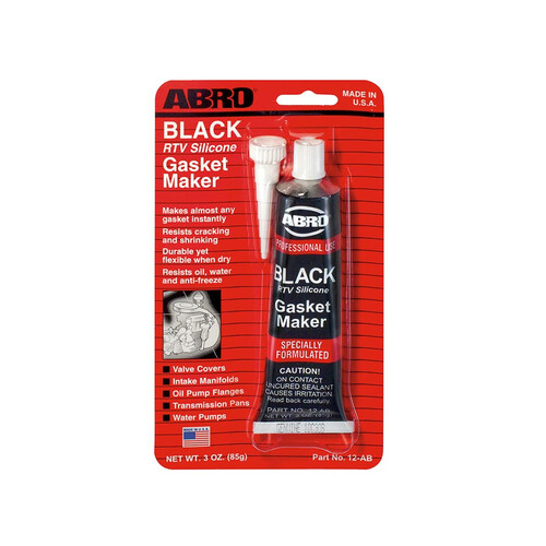 ABRO SILICONA ALTA TEMPERATURA NEGRA 12-AB AMERICANO