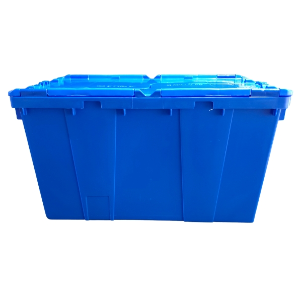 CAJA DE PLÁSTICO CON TAPA ABISAGRADA DE 58 LITROS MODELO VICTORIA