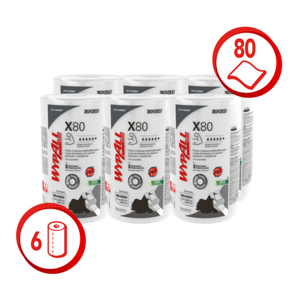 PAÑOS DE LIMPIEZA WYPALL X80