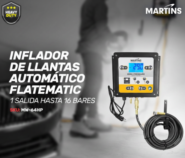 INFLADOR DE LLANTAS  AUTOMÁTICO FLATEMATIC MARTINS