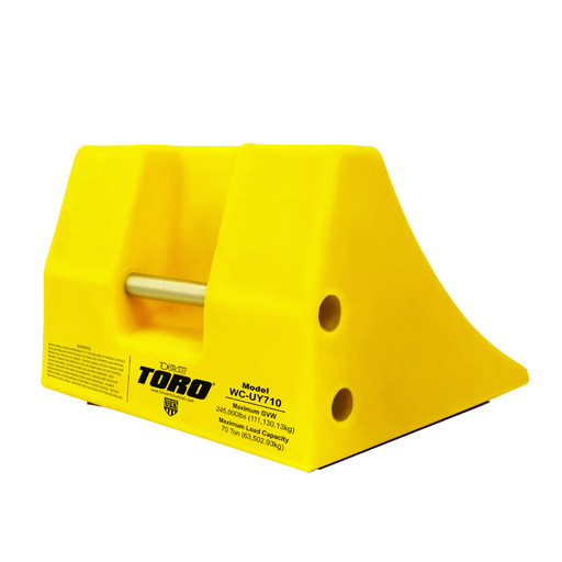 TACO DE POLIURETANO 70 TONELADAS WC-UY710 CERTIFICADO - TORO WHEEL CHOCKS